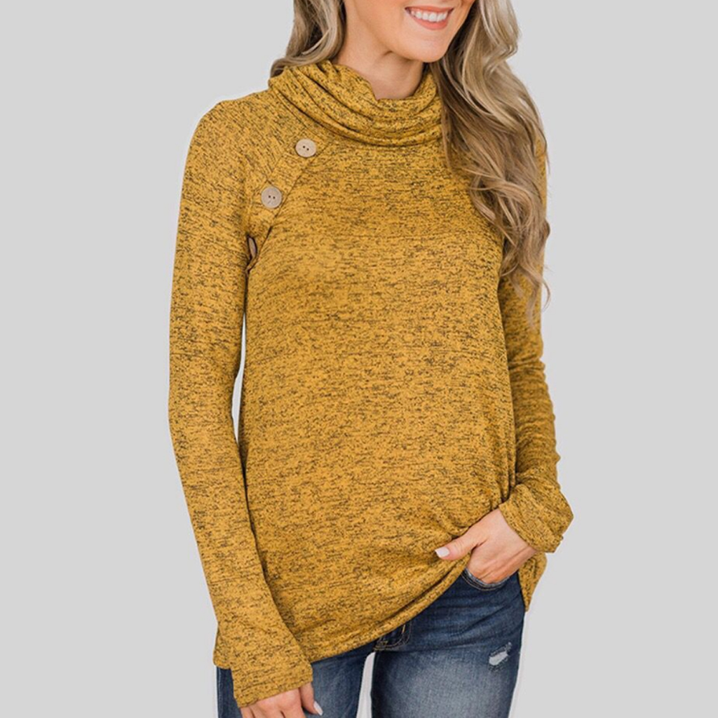 

Sassy Solid Long-sleeve Top
