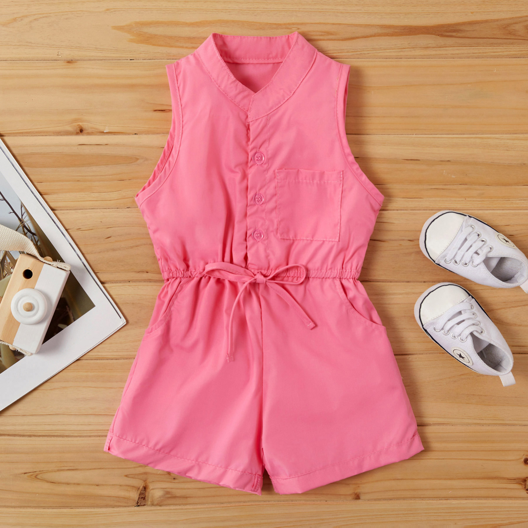 

Baby / Toddler Girl Casual Solid Onesies