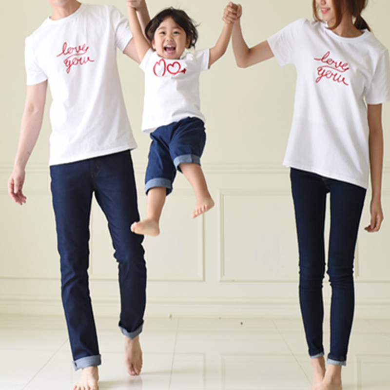 

Sweet Love Print Family Matching Tee(Two color)