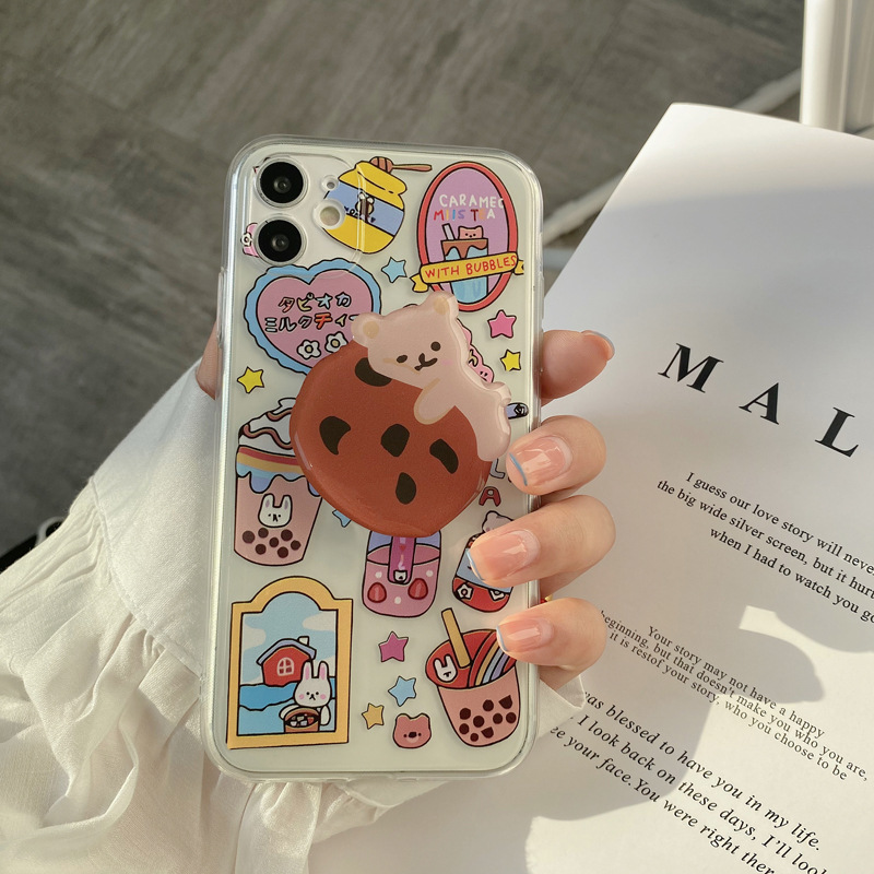 

Cute Cartoon Bear Korean Phone Case For iPhone