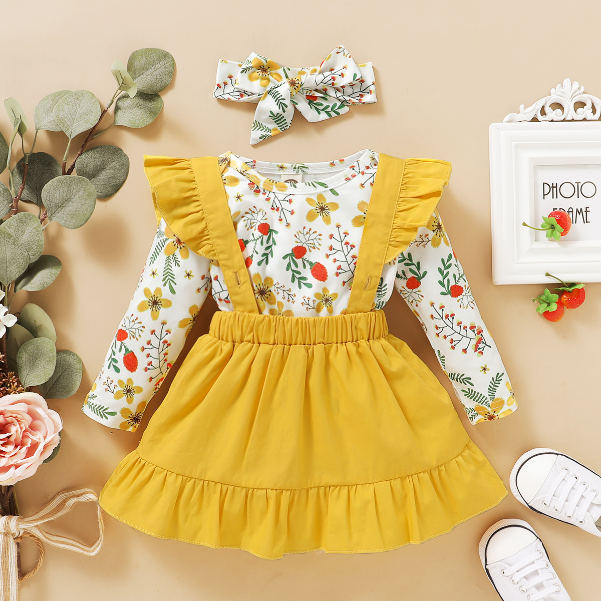 

Baby Girl Floral Sweet Suit-dress