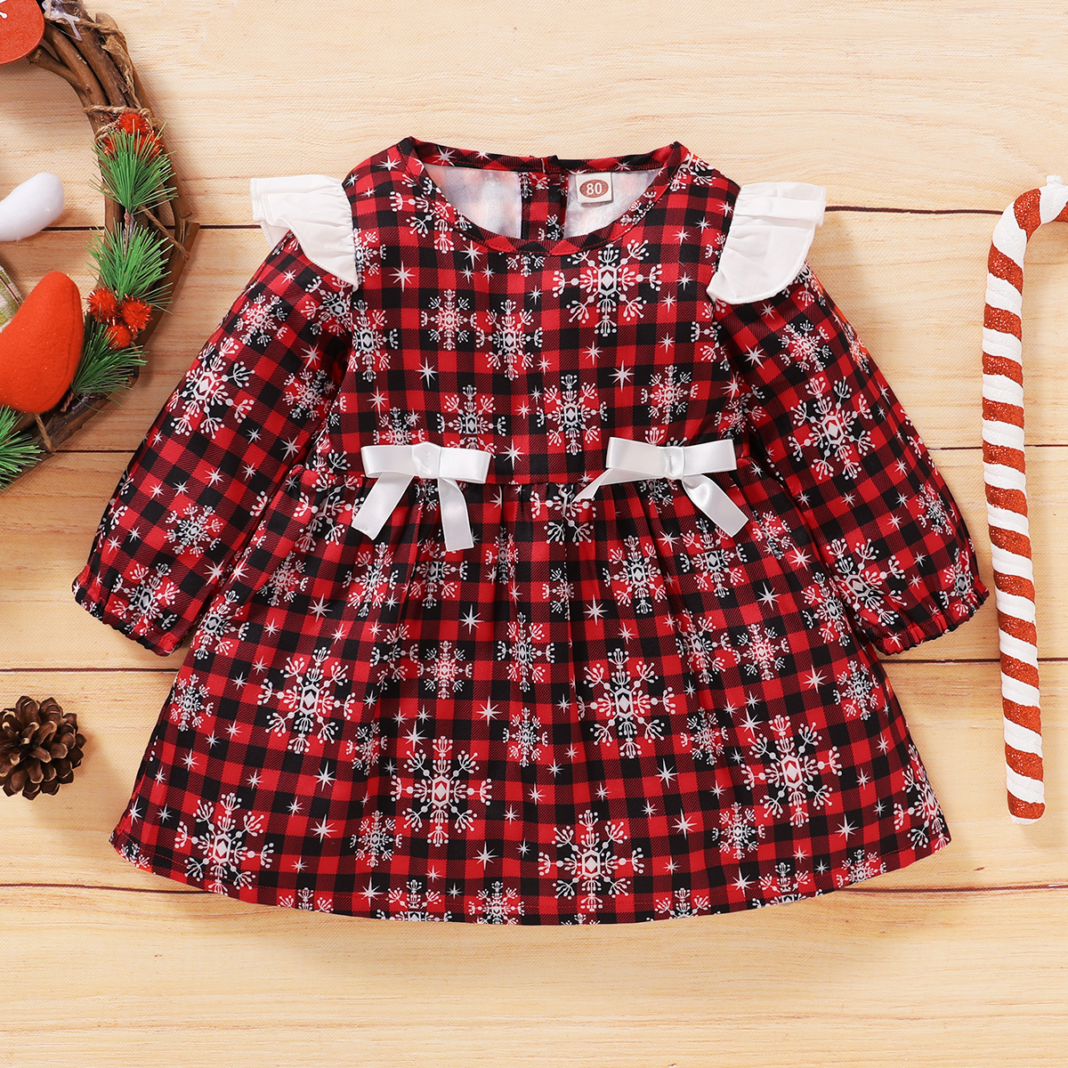 

Baby Girl Plaid Sweet Dress