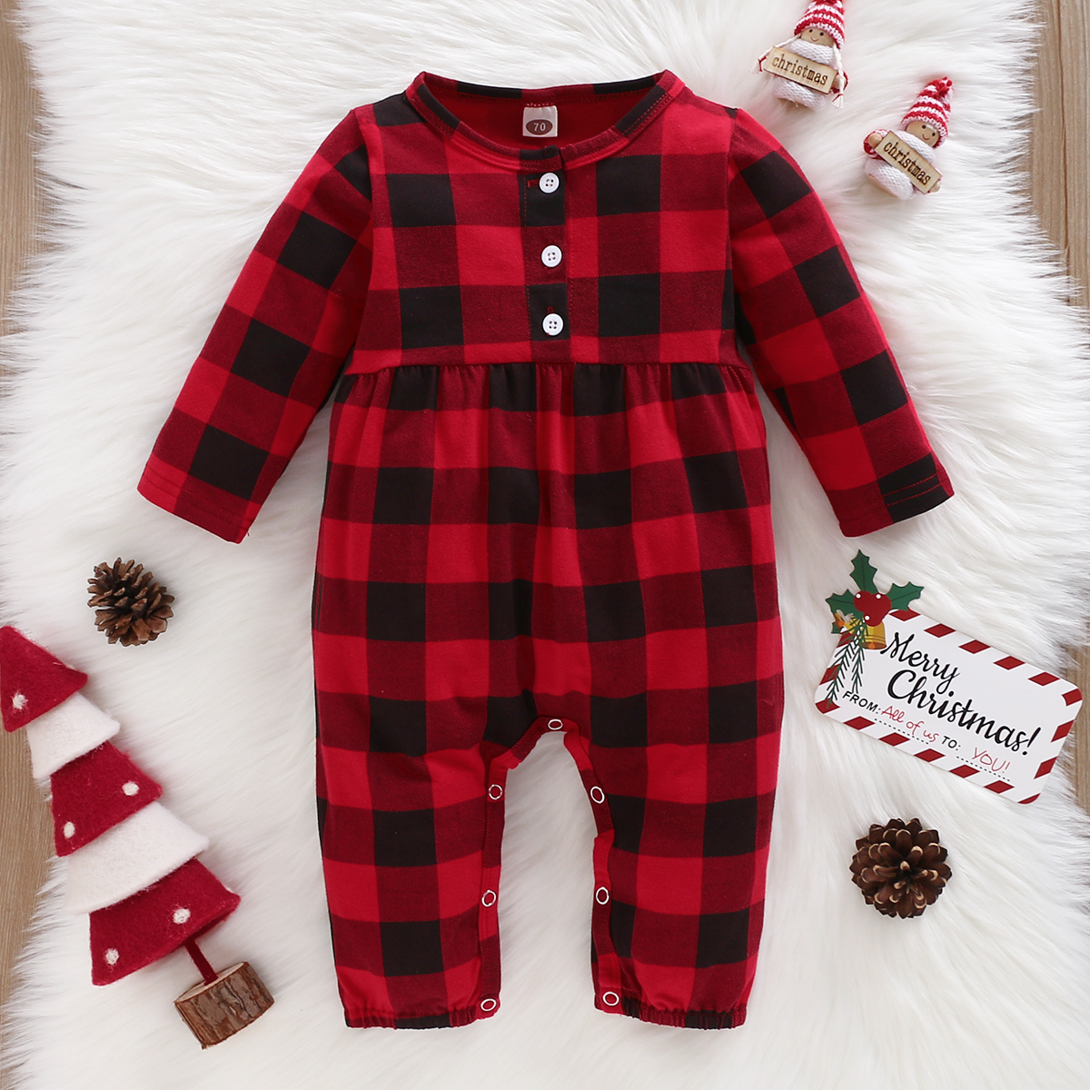 

Baby Plaid Jumpsuit