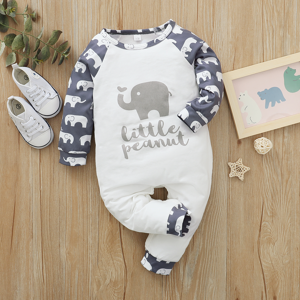 

Baby Letter Elephant Jumpsuit