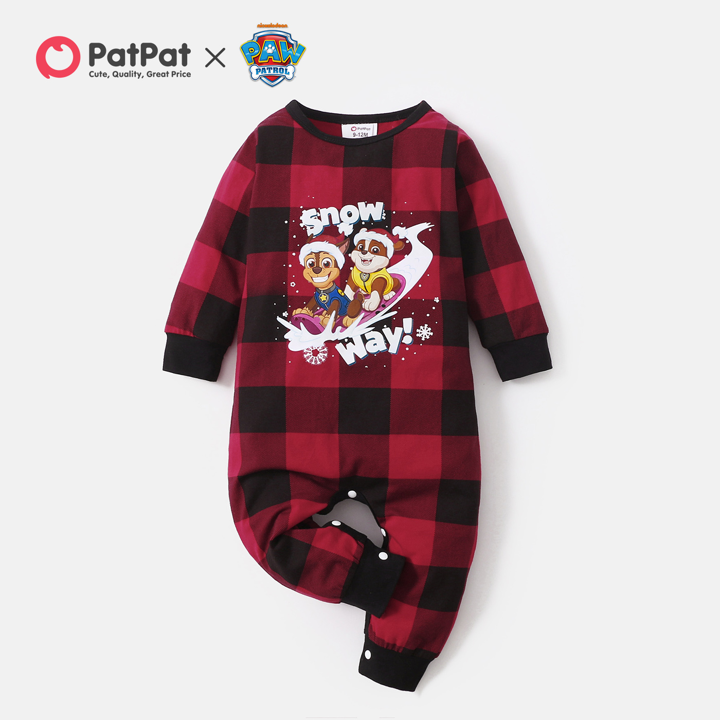 

PAW Patrol Christmas Baby Girl Cotton Snow Way Jumpsuit