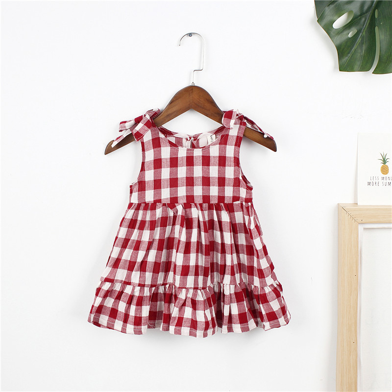 

Baby/ Toddler Girl's Plaid Ruffled Dress