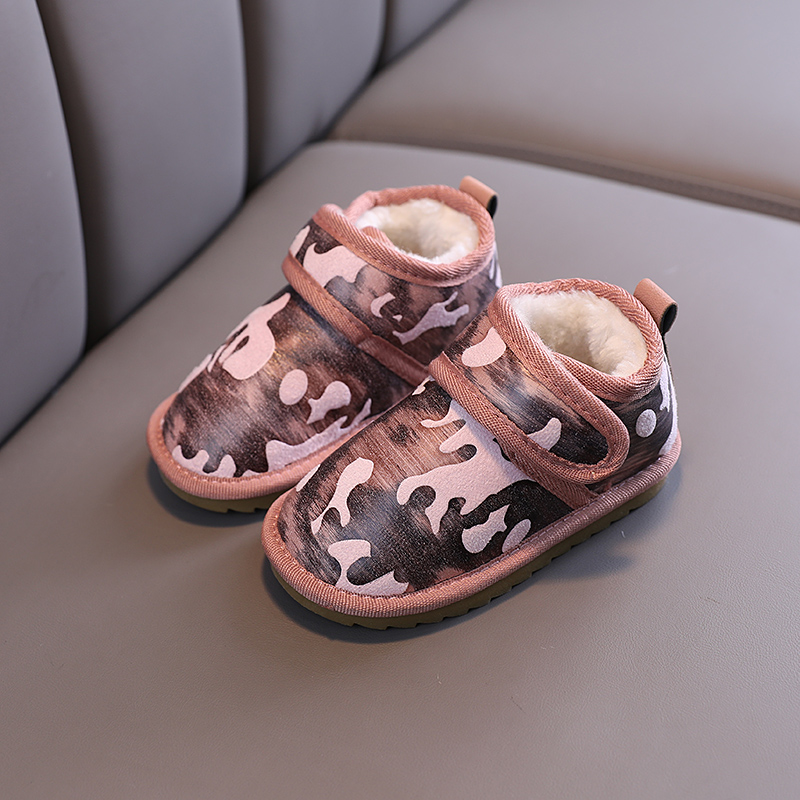 

Toddler / Kid Camouflage Fleece-lining Outdoor Snow Boots