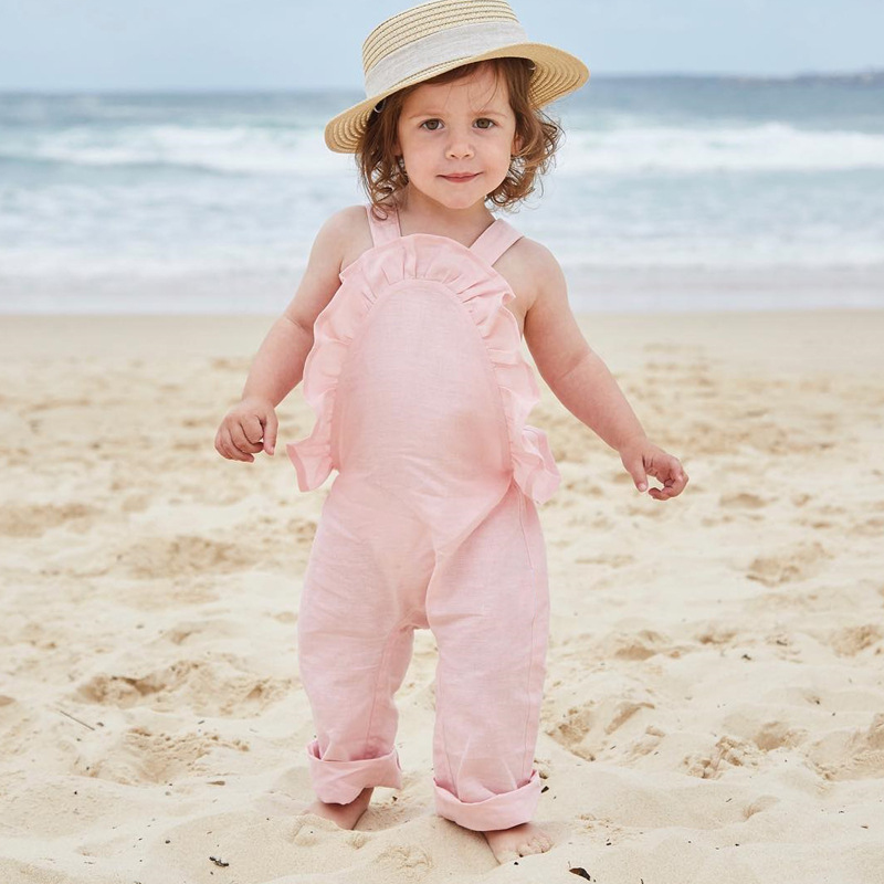 

Baby Ruffled Backless Jumpsuit