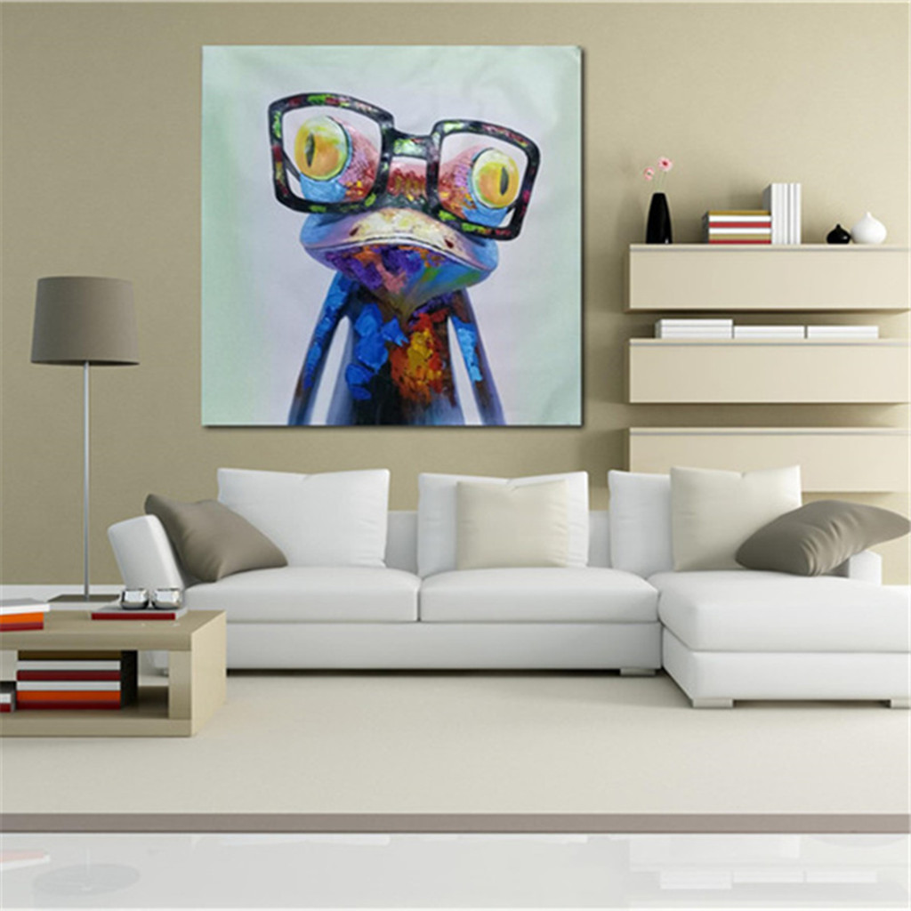 

Modern Cartoon Frog Pattern Wall Decorative Oil Painting