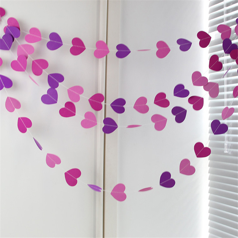 

Heart Shaped Paper String Holiday Decoration