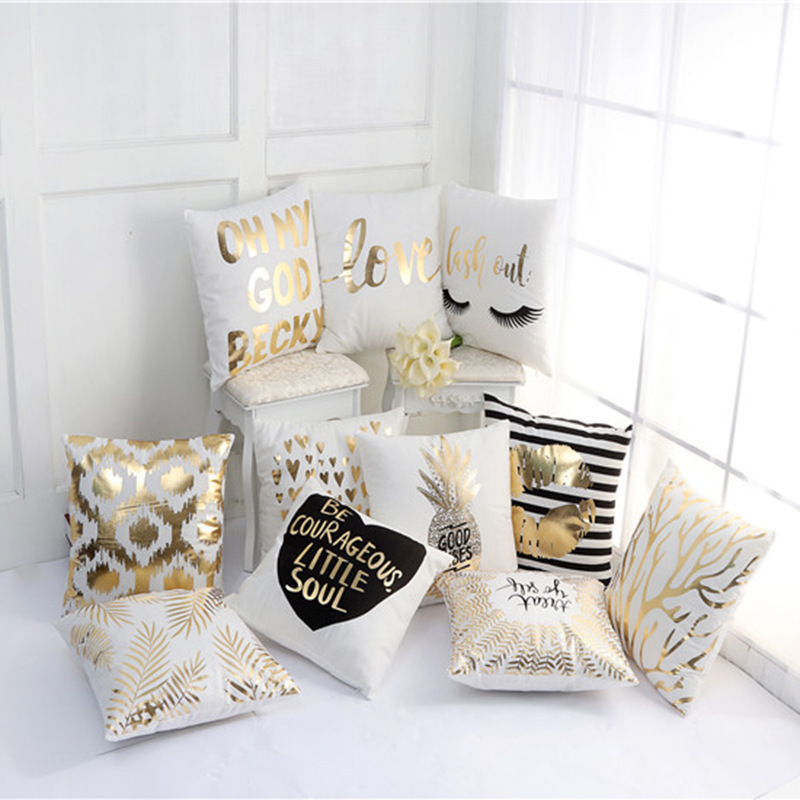 

Gold Print Soft Pillowcase