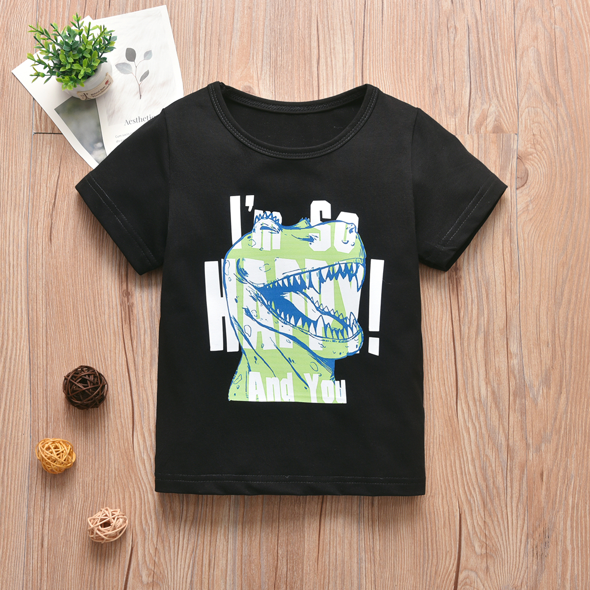 

Baby / Toddler Boy Dinosaur Letter Tee