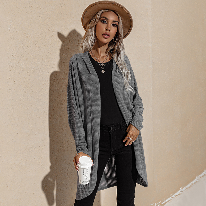 

Maternity Solid Color Long-sleeve Knit Cardigan