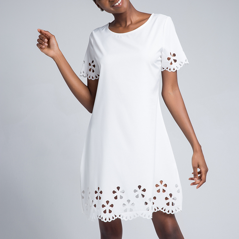 

Women Cut Out Short-sleeve Dress