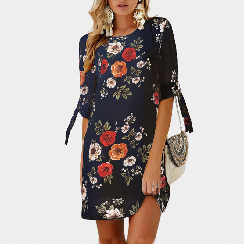 

Sassy Allover Crop Sleeve Dress