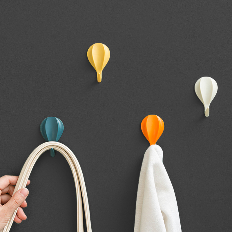

4-pcs Air-Balloon Wall Clothes Hooks Nail-free Wall Kids Room Decorative Key Hanger Kitchen Storage Hook