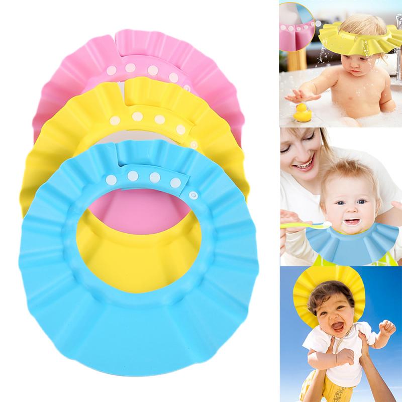 

Multi-function Bathing Protection Adjustable Baby Shower Cap