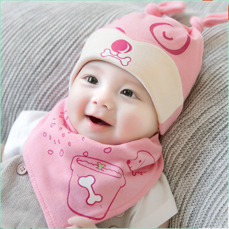 

2-pack Baby Cartoon Dog Hat and Scarf set