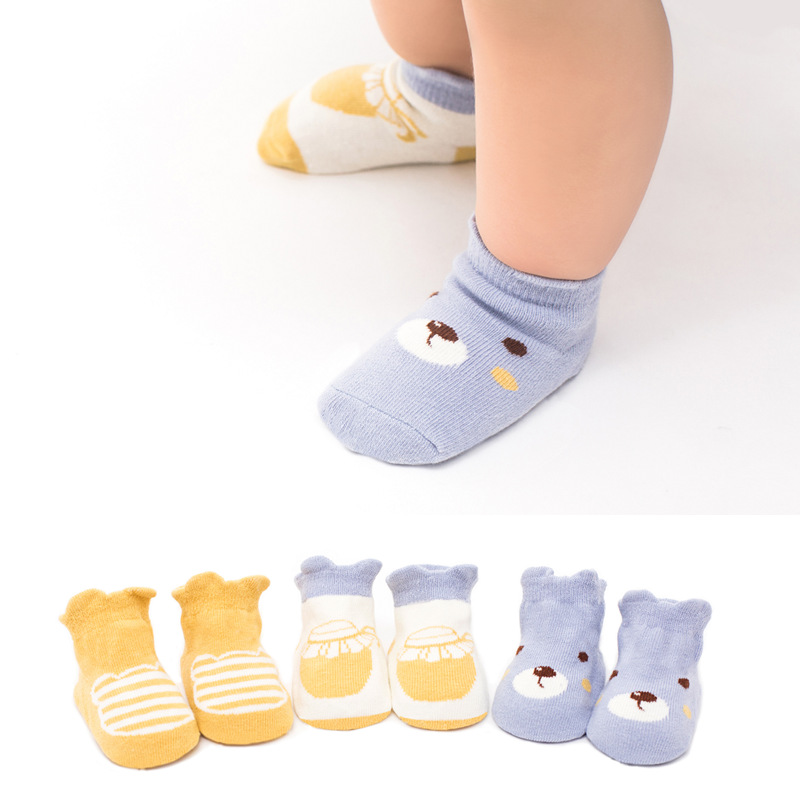 

3-pack Cartoon Three-dimensional Floor Socks
