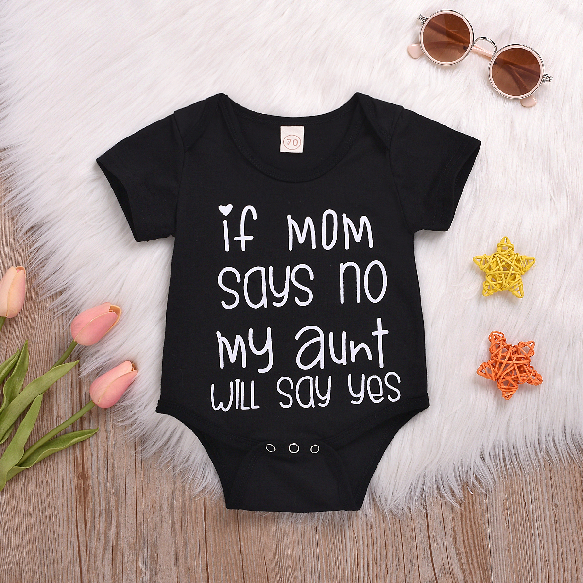 

Baby Letter Print Bodysuit
