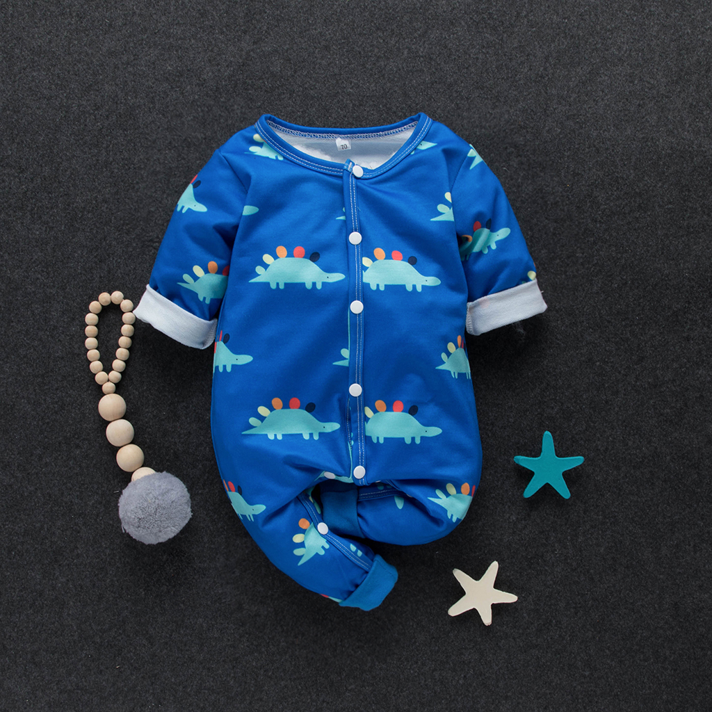 

Baby Lovely Dinosaur Long-sleeve Jumpsuit