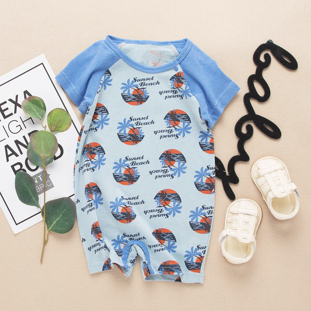 

Baby Boys Beach Print Romper