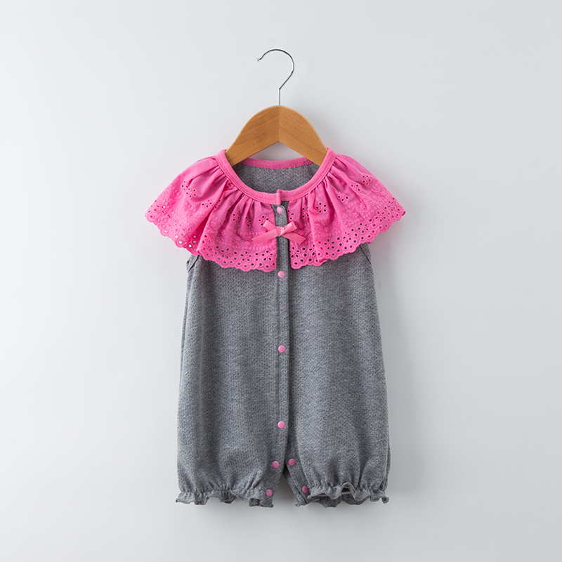 

Baby Embroidered Style Bowknot Decor Bodysuit