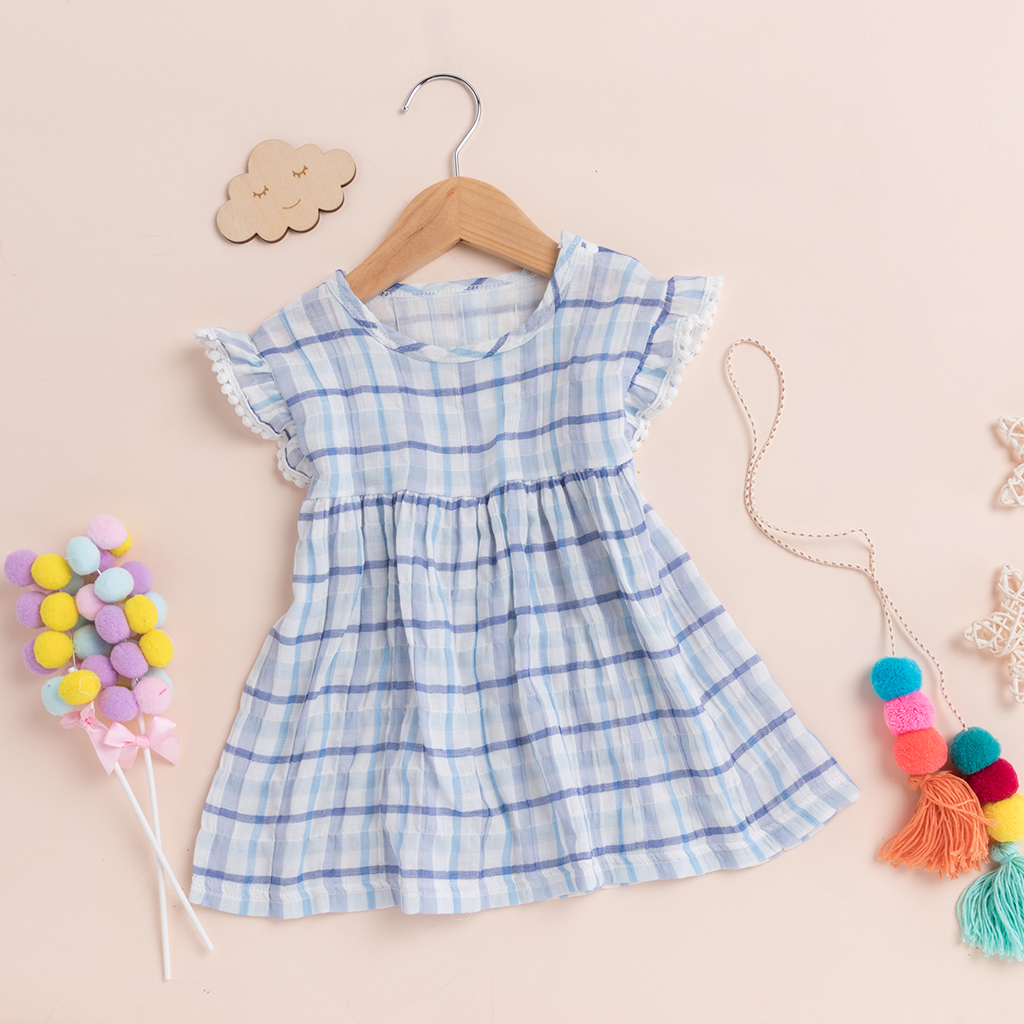 

Toddler Girl Casual Plaid Sleeveless Dress