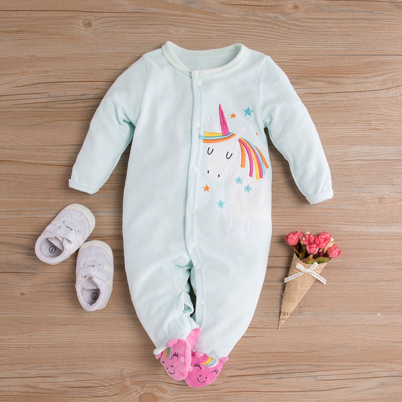 

Baby Unicorn Fleece Jumpsuit