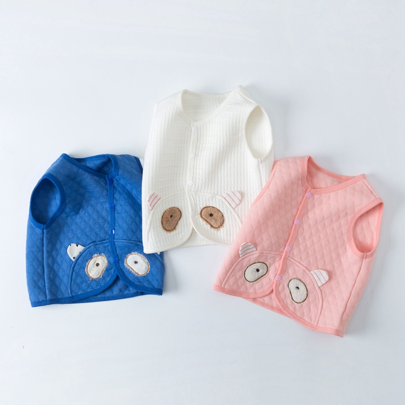 

Baby Boy casual Animal & Pig Coat & Jacket Cotton Sleeveless Cute Infant Clothing Outfits