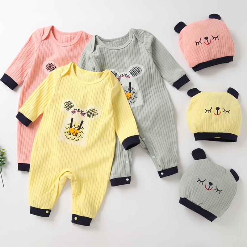 

2-piece Baby Mouse Jumpsuit and Hat Set