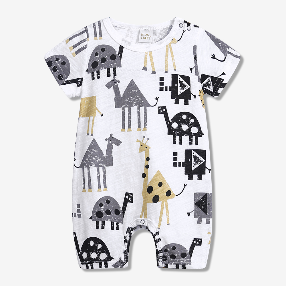 

Animal Printed Cotton Jumpsuit