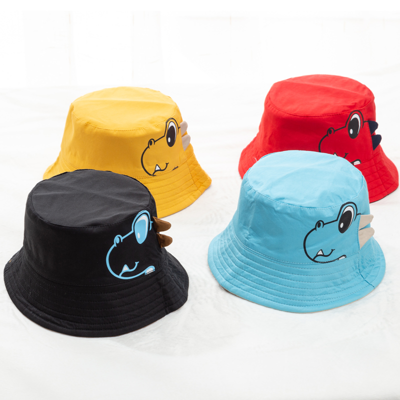 

Baby / Toddler Solid Dino Print Bucket Hat