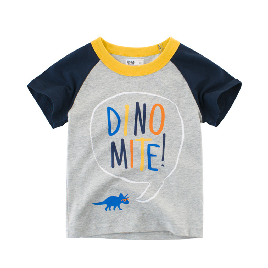

Casual DINOMITE Print Short-sleeve T-shirt