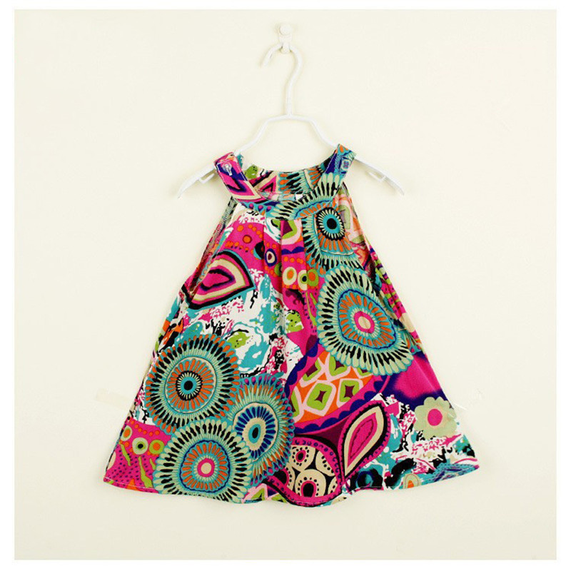 

Stylish Boho Pattern Sleeveless Dress