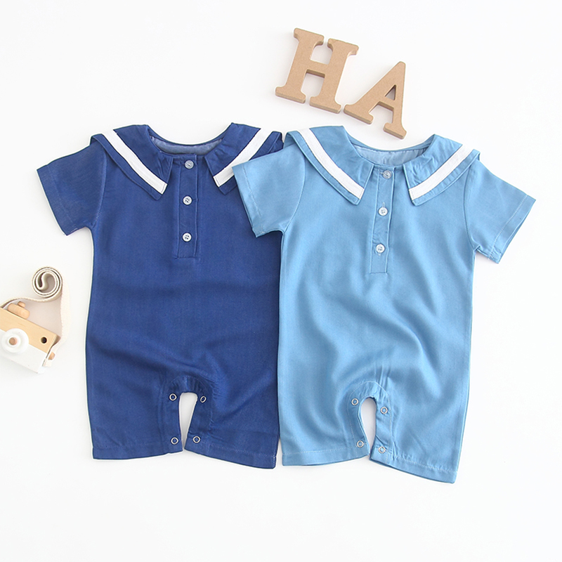 

2019 New Stripe Lapel Collar Baby/Toddlers Jumpsuit Romper