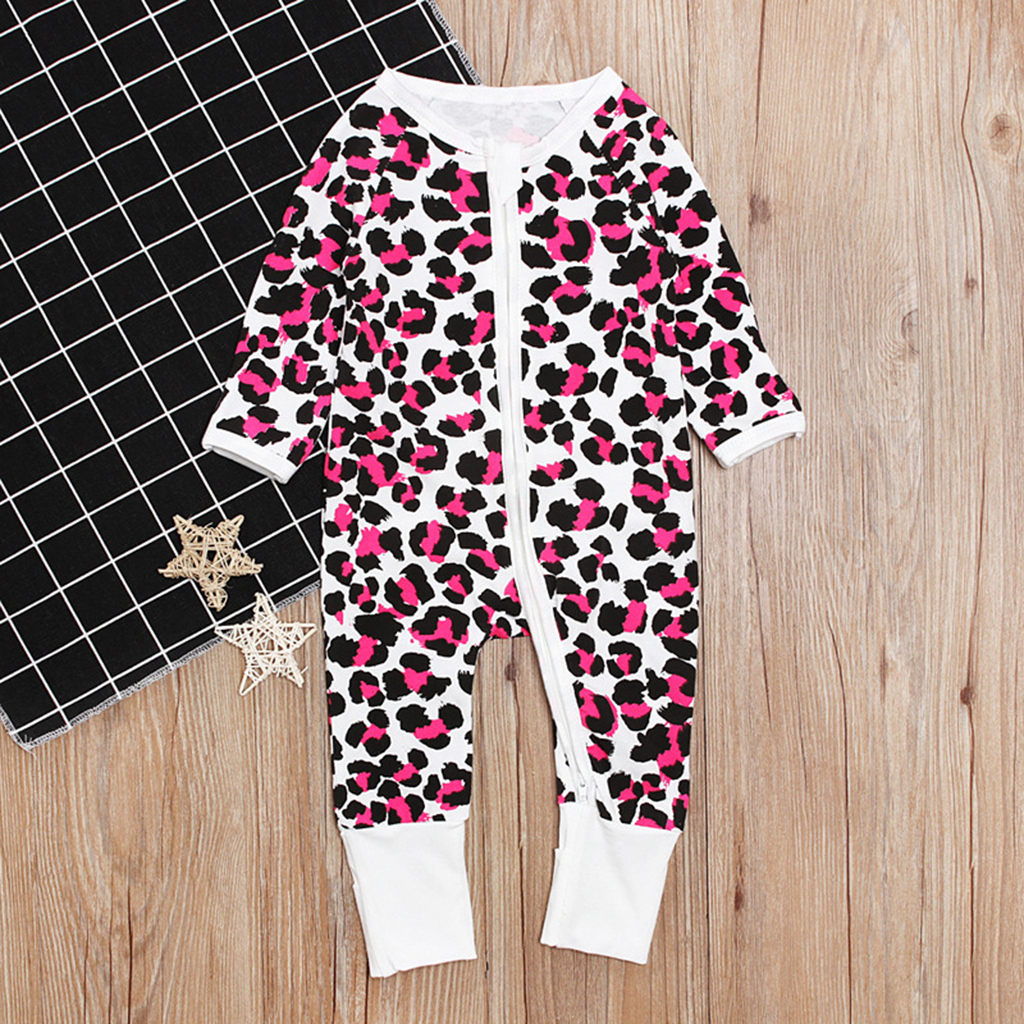

Long Sleeve Leopard Daily Jumpsuit