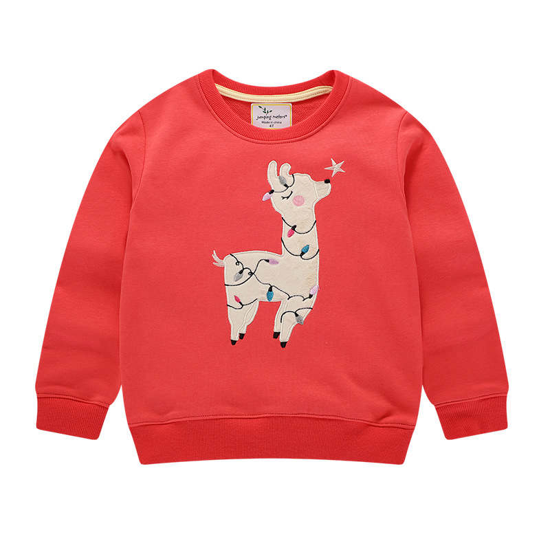 

Cute Deer Print Sweatshirt For Girls
