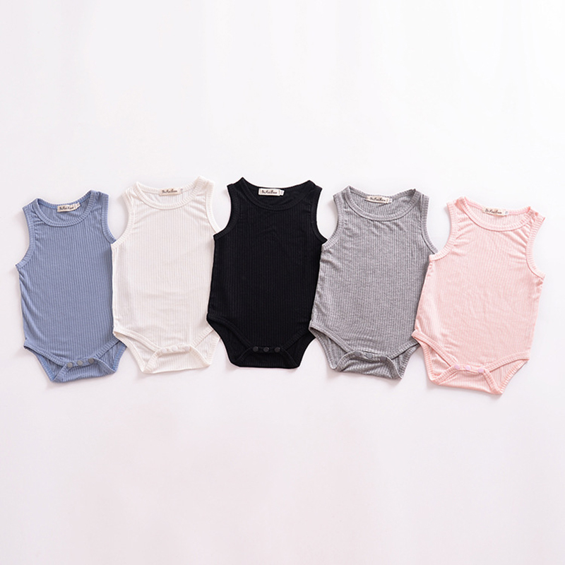 

Baby Solid Sleeveless Romper