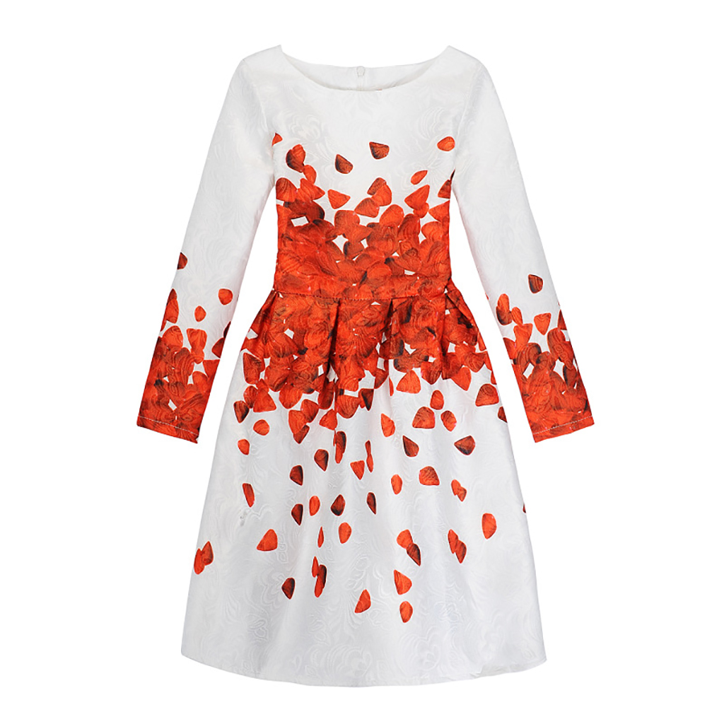 

Stunning Floral Long-sleeve Dress
