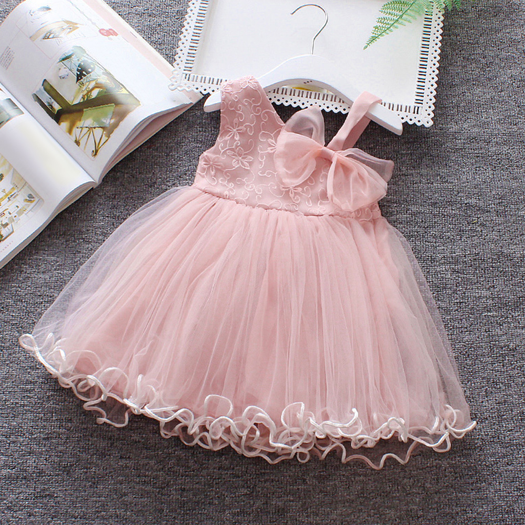 

One-Shoulder Bow Tulle Party Dress