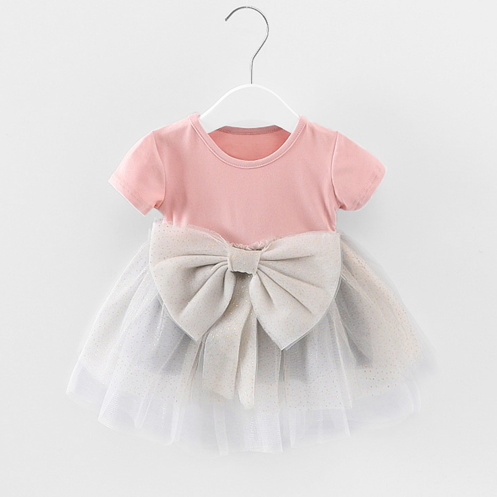 

Front Big Bow Tulle Dress