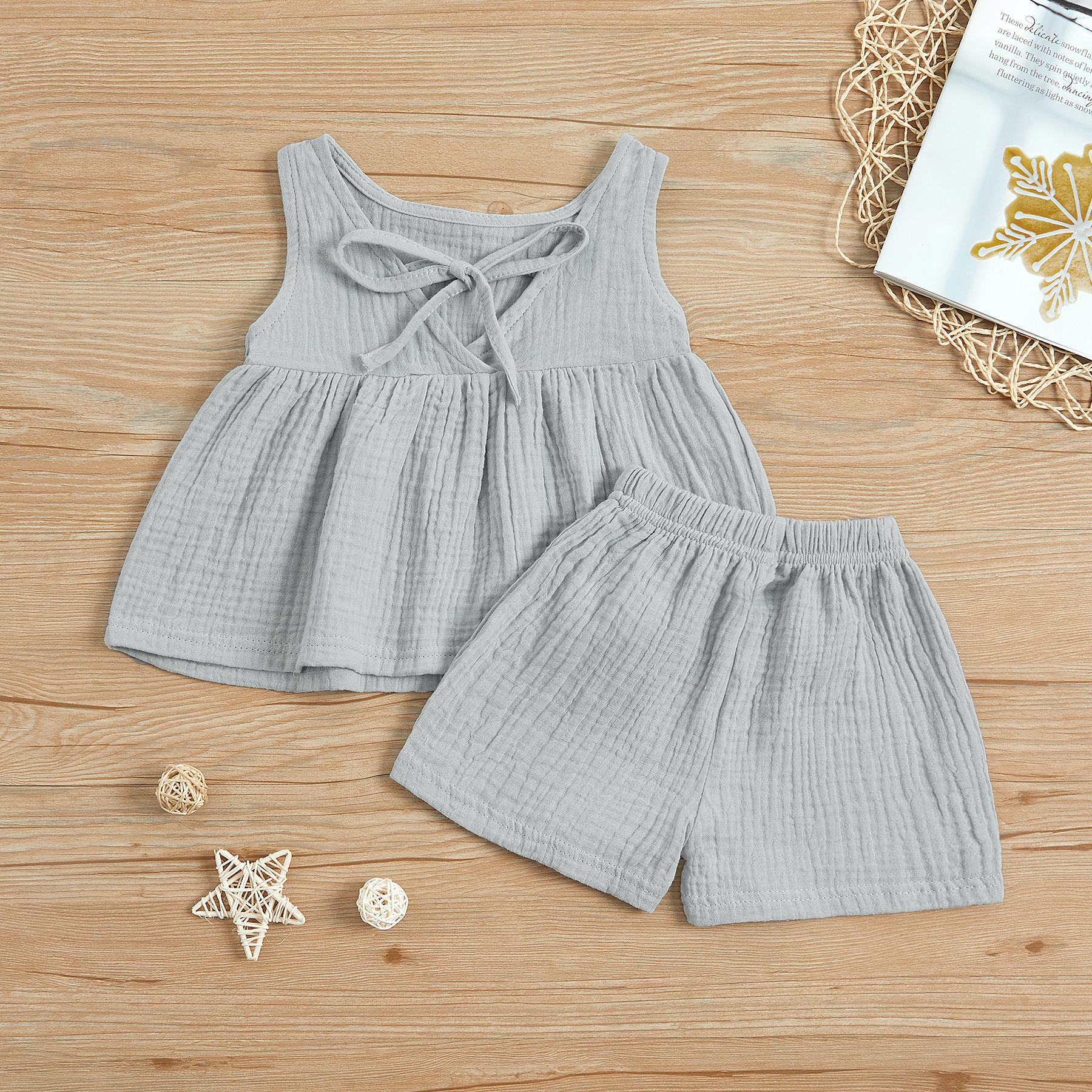 

Solid Tank Top and Shorts for Baby / Toddler Girl