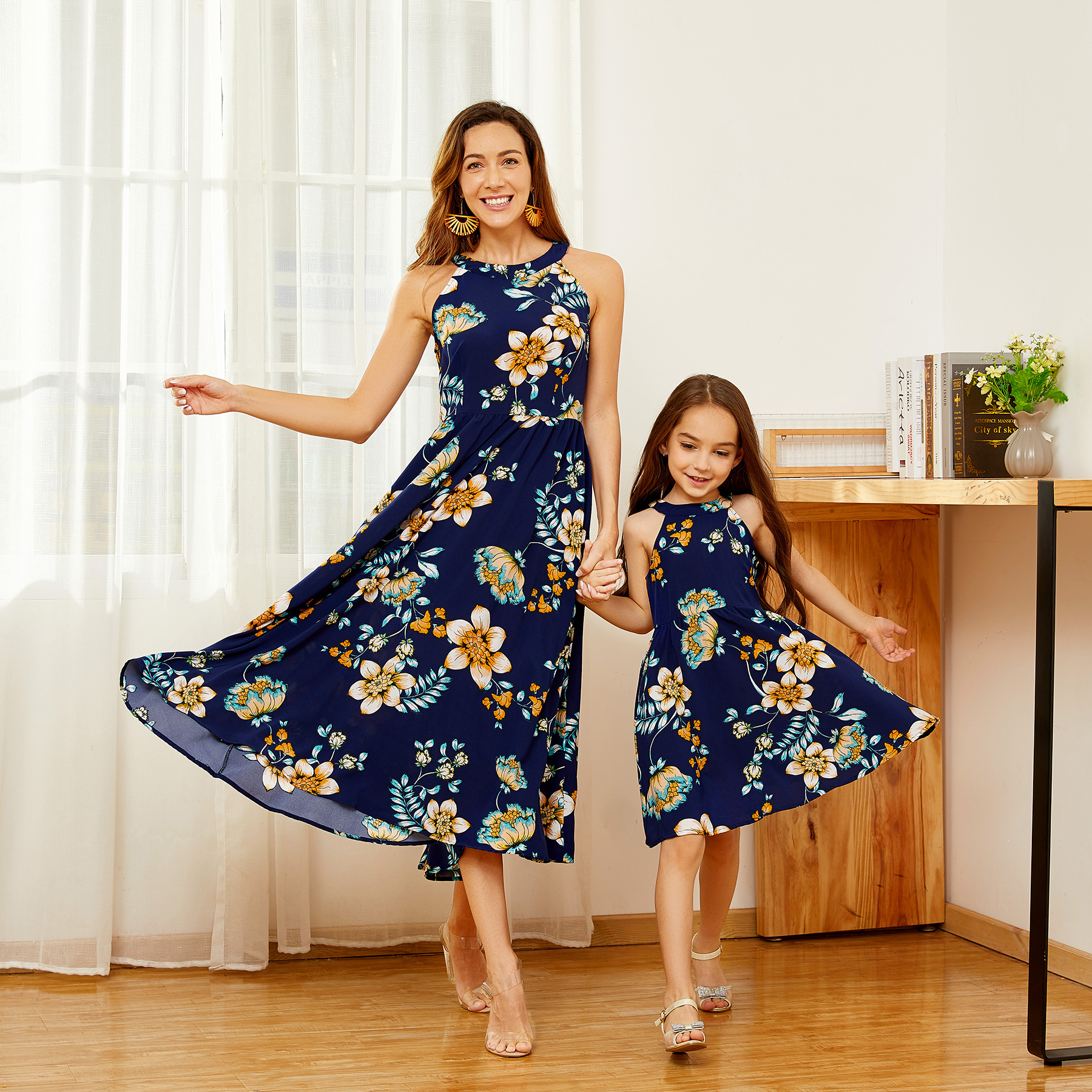 

Printed Vest Matching Dresses