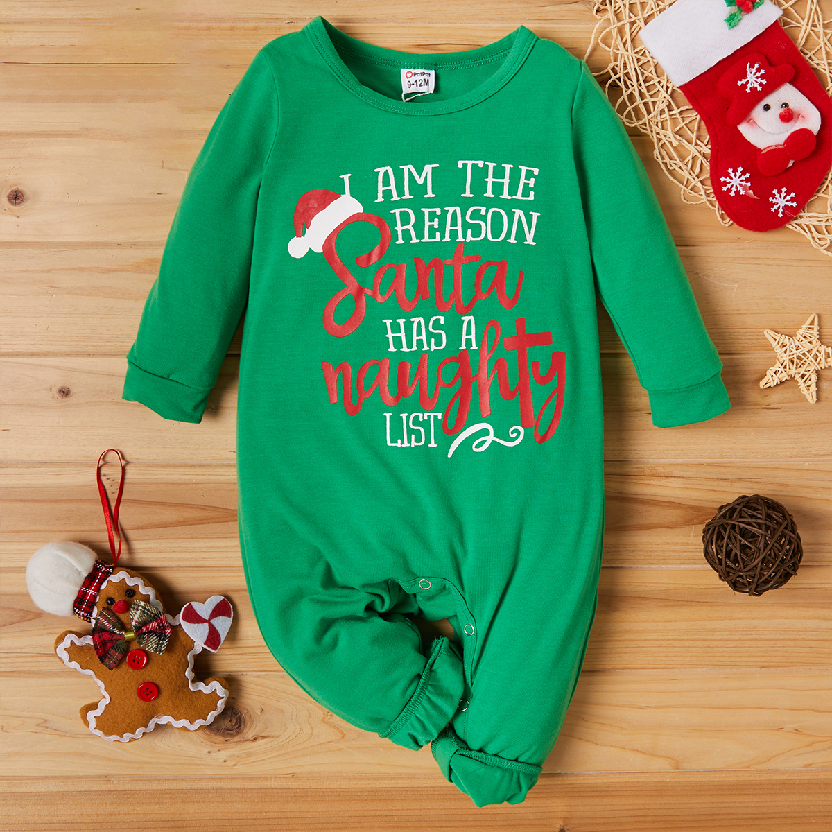 

Baby Christmas Letter Jumpsuit