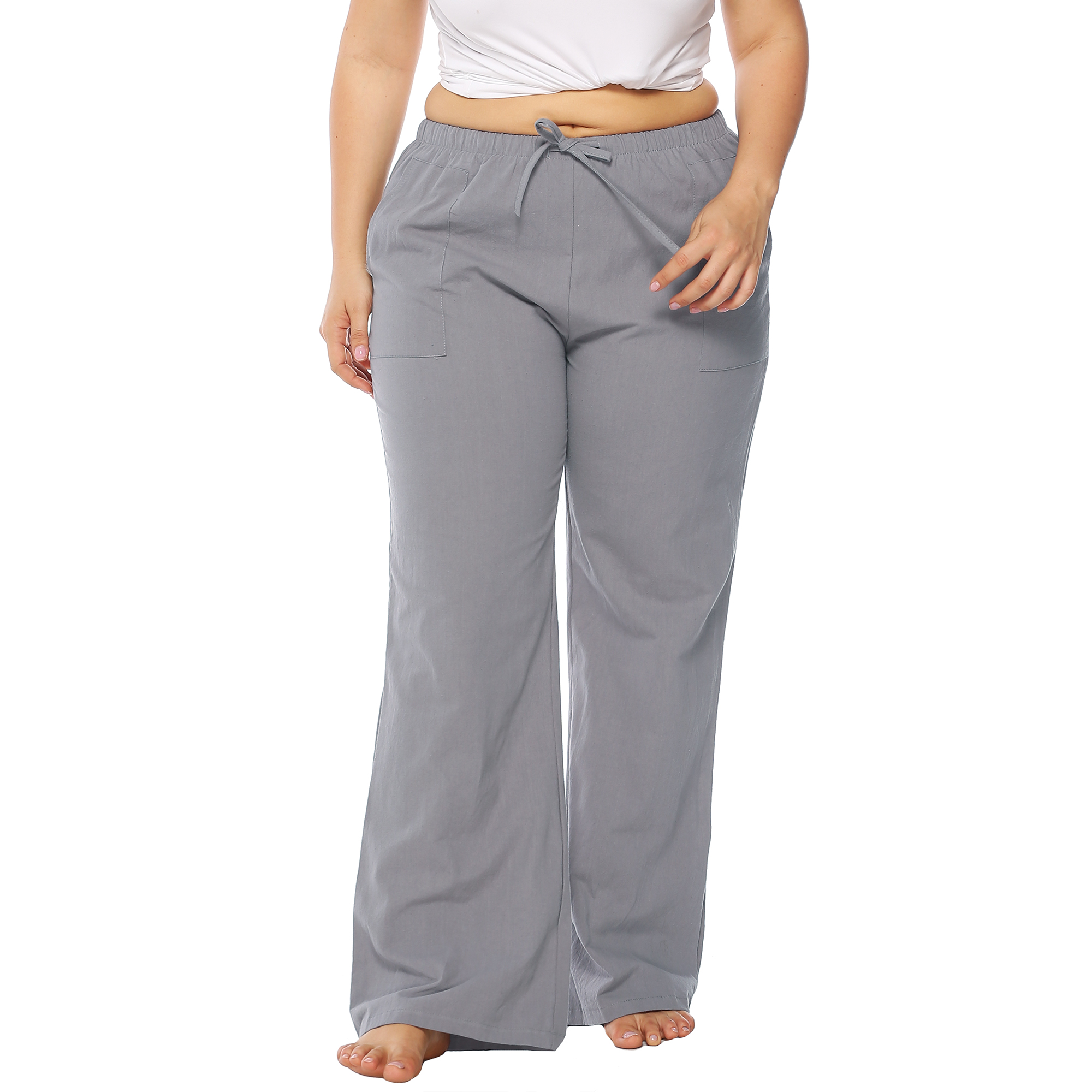 

Soft Drawstring Leisure style Pants Trousers for Women