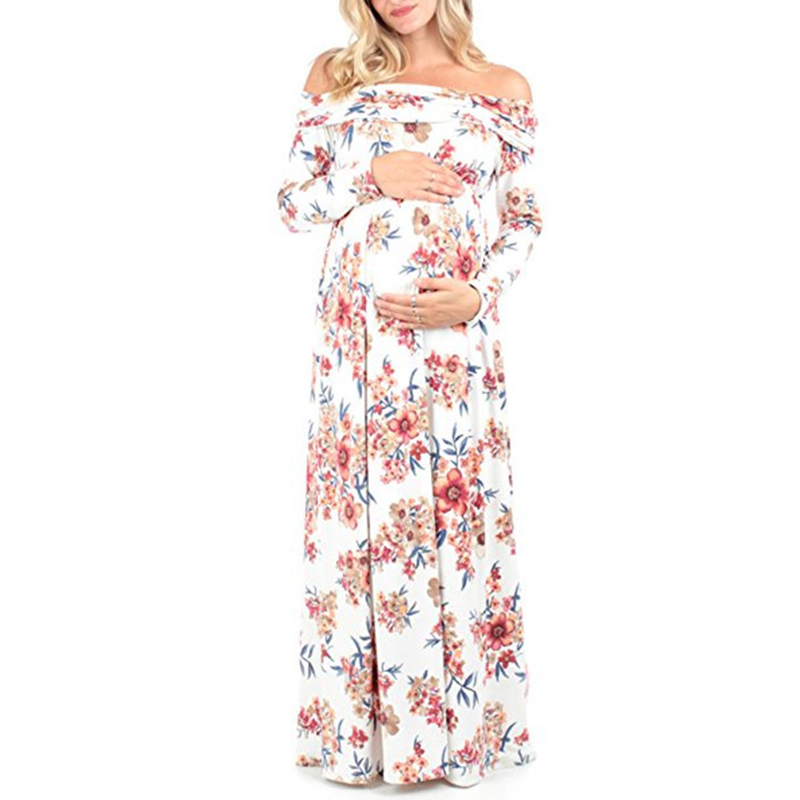 

Fashionable Off Shoulder Allover Maxi Dress