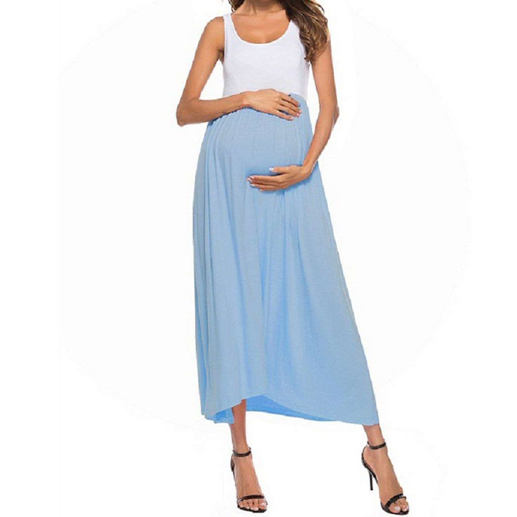 

Maternity Floral Sleeveless Maxi Dress