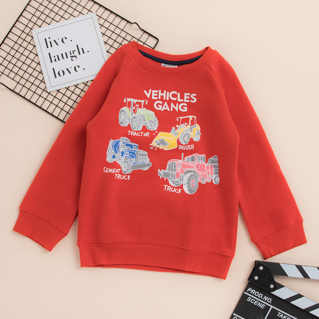 

Cool Car Print Long-sleeve Sweatshirt