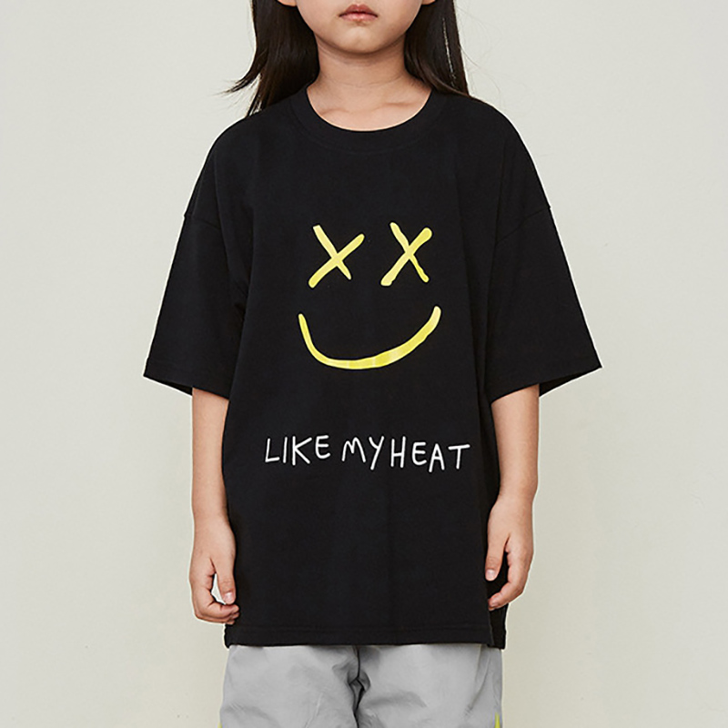 

Summertime Print Cartoon Smile and Letter,Fresh and Fashionable